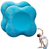 munloo 2 Stücke Kniekissen Yoga, rutschfest Knieschoner Matte Set Verschleißfesteschützt die Knie, Hände, Handgelenke und Ellbogen (Blau)