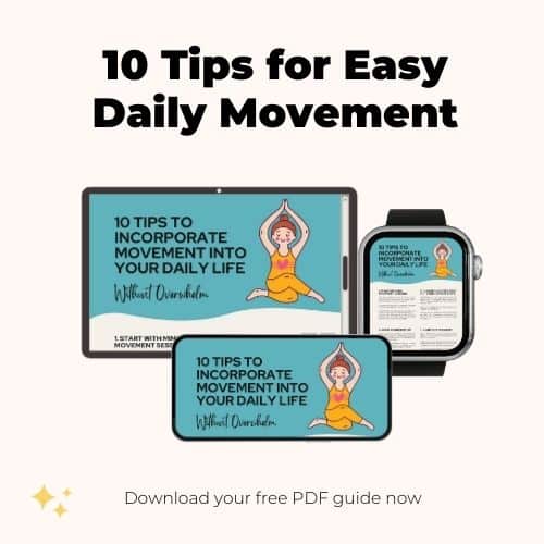 10 Tips for Easy Daily Movement - free pdf download